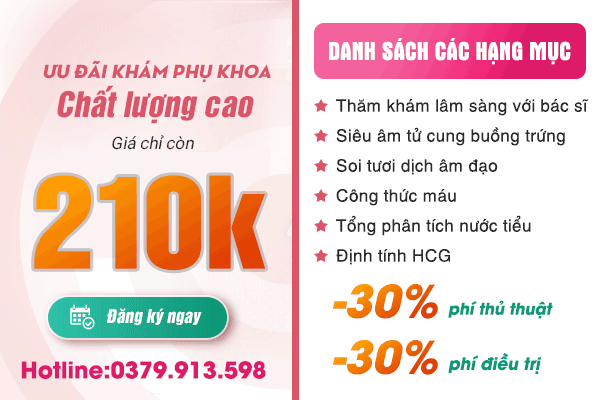 Địa chỉ khám viêm âm đạo ở Đà Nẵng 180 Trần Phú có giá chỉ từ 210K