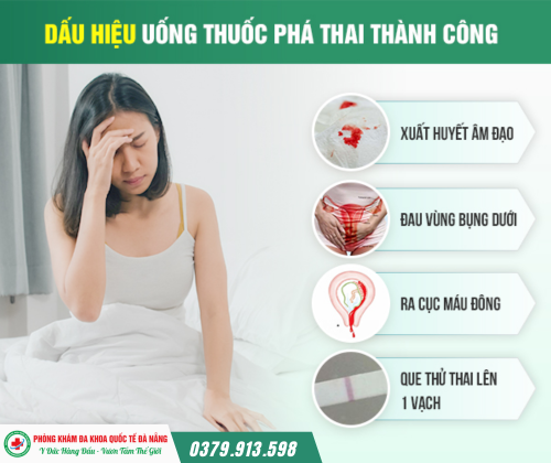 Dấu hiệu phá thai bằng thuốc thành công