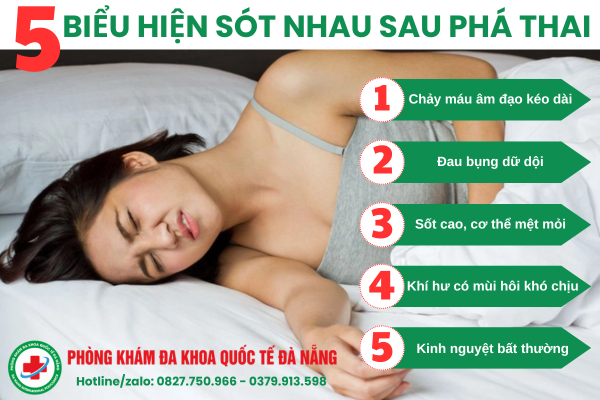 Biểu hiện sót thai sau khi phá thai